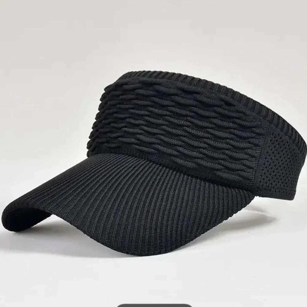 NWT Knitted Wide Brim Sun Visor